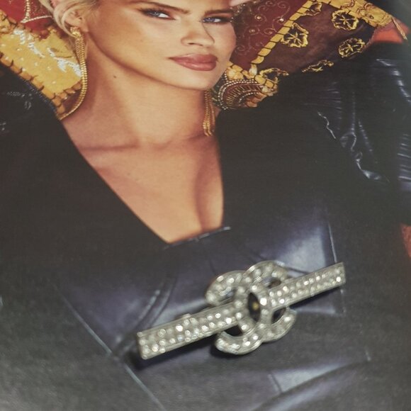 Metal Silver Crystals Brooch Pin Fashion Women Casual Formal Jewelry Gift - Picture 5 of 6